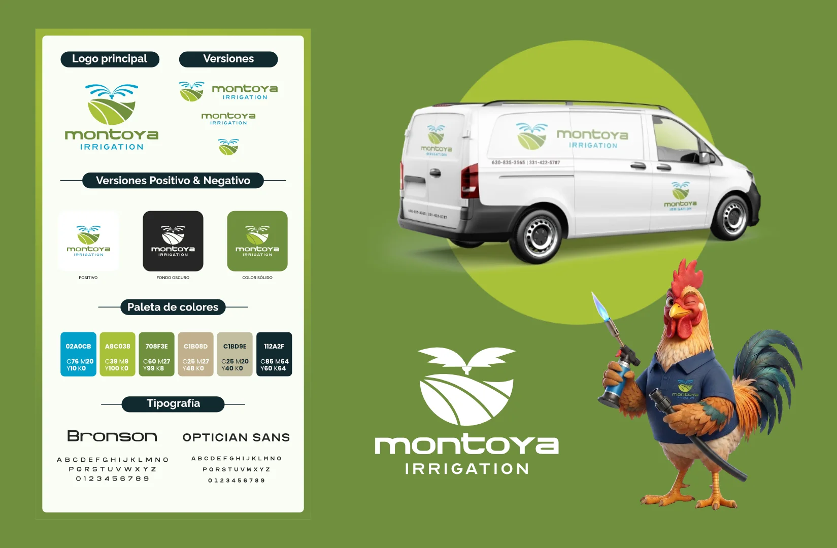 Logo e Identidad Visual Montoya Irrigation
