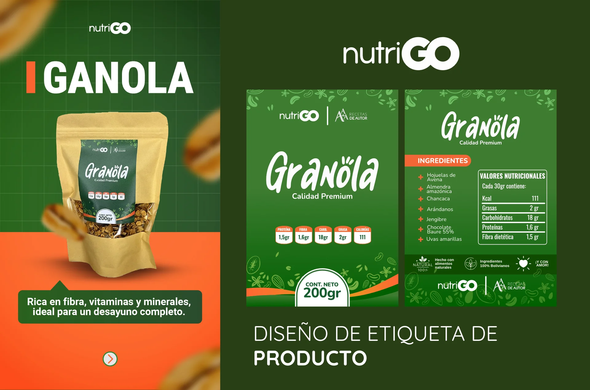 Diseño de Etiquetas NutriGo