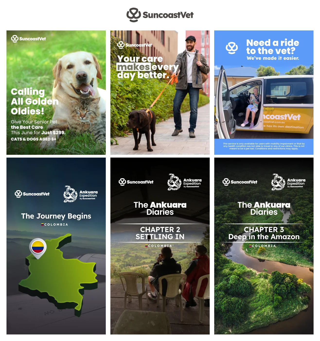 Redes Sociales SuncoastVet