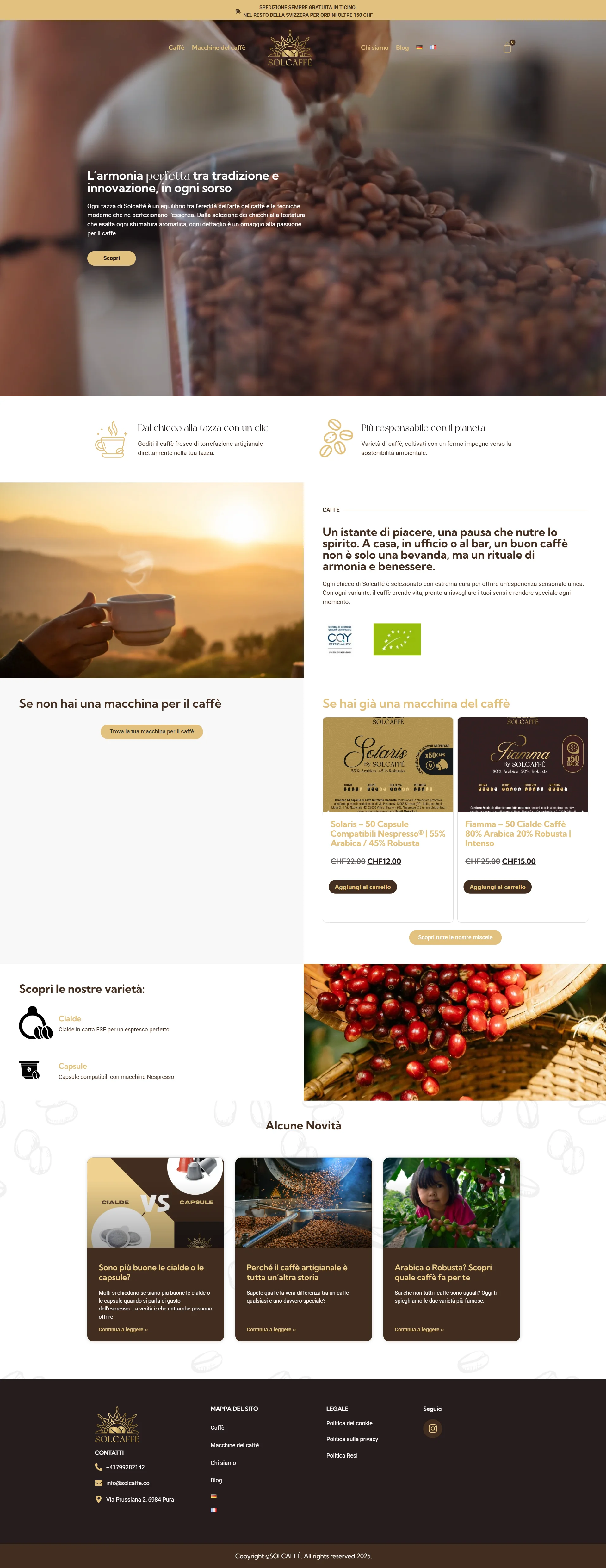 Sol Caffe Vista Previa Web